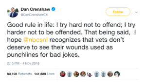 Dan Crenshaw Tweet